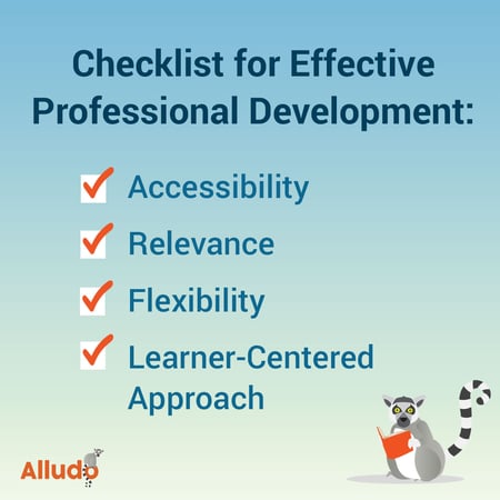 Checklist for Effective Professional Development