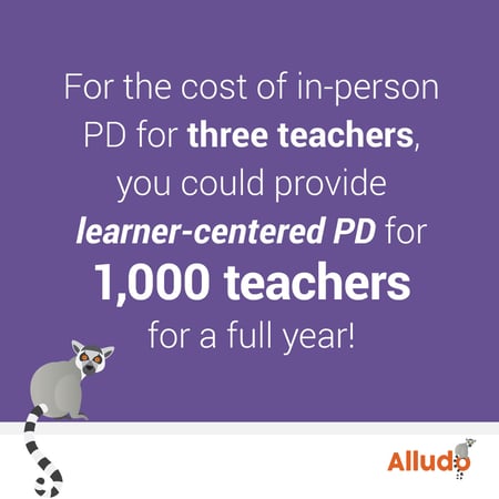 provide learner-centered pd for 1,000 teachers