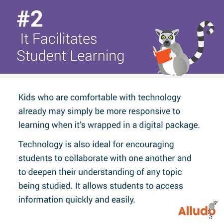 it facilitates student learning