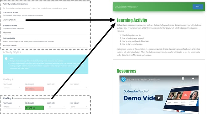 activity-headings